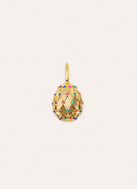 Charm Easter Egg Colors Baño Oro