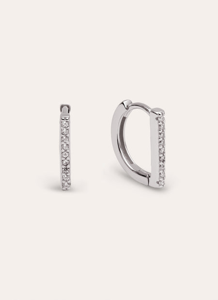 Pendientes Aro Dina Sparks Plata