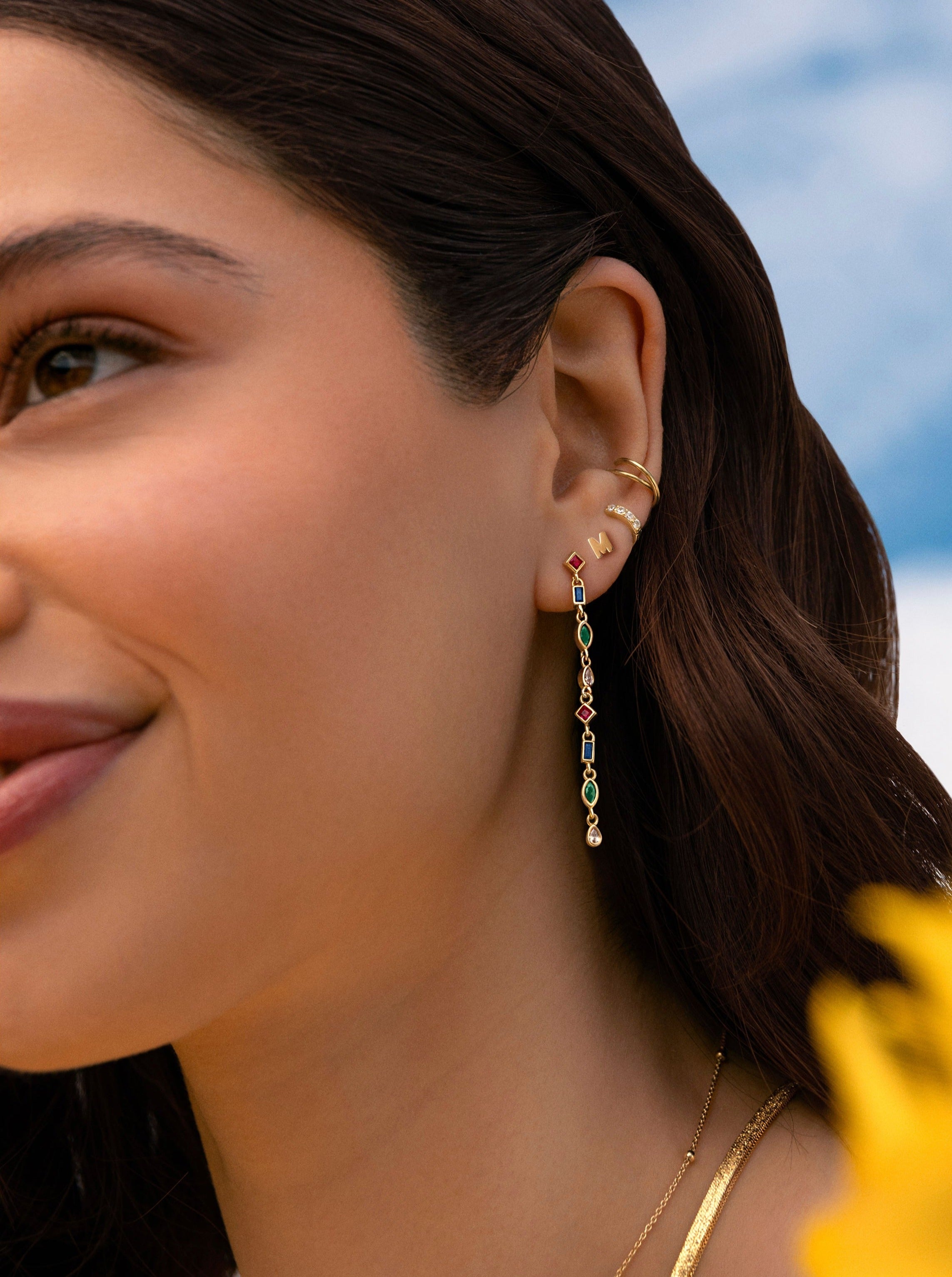 Cleo S Gold Hoop Single Earring