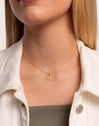 Collar Personalizado Mini Medallion Baño Oro