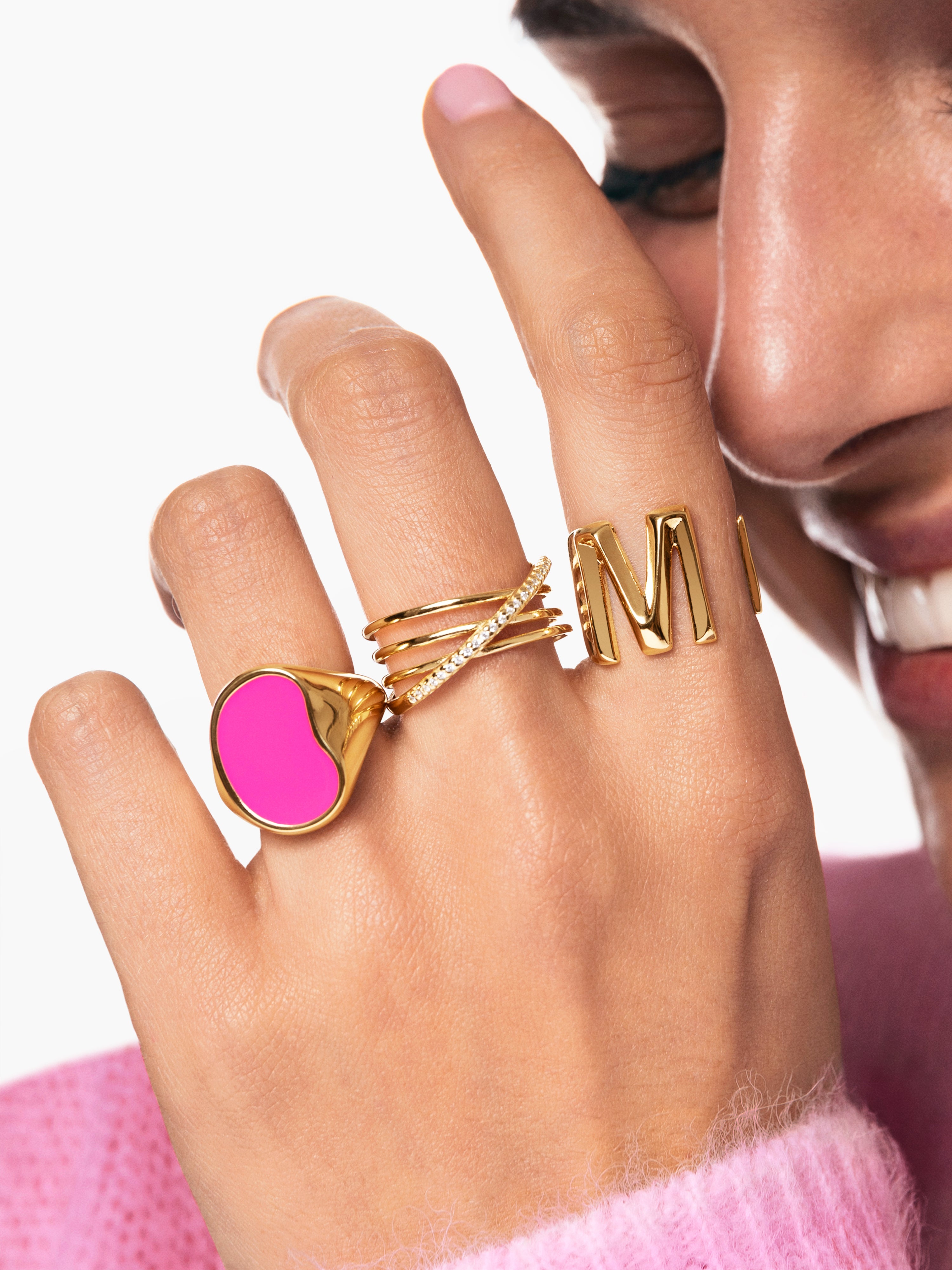 Anillo Comete Plata Baño Oro