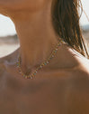 Swing Dots Colors Enamel Gold Necklace