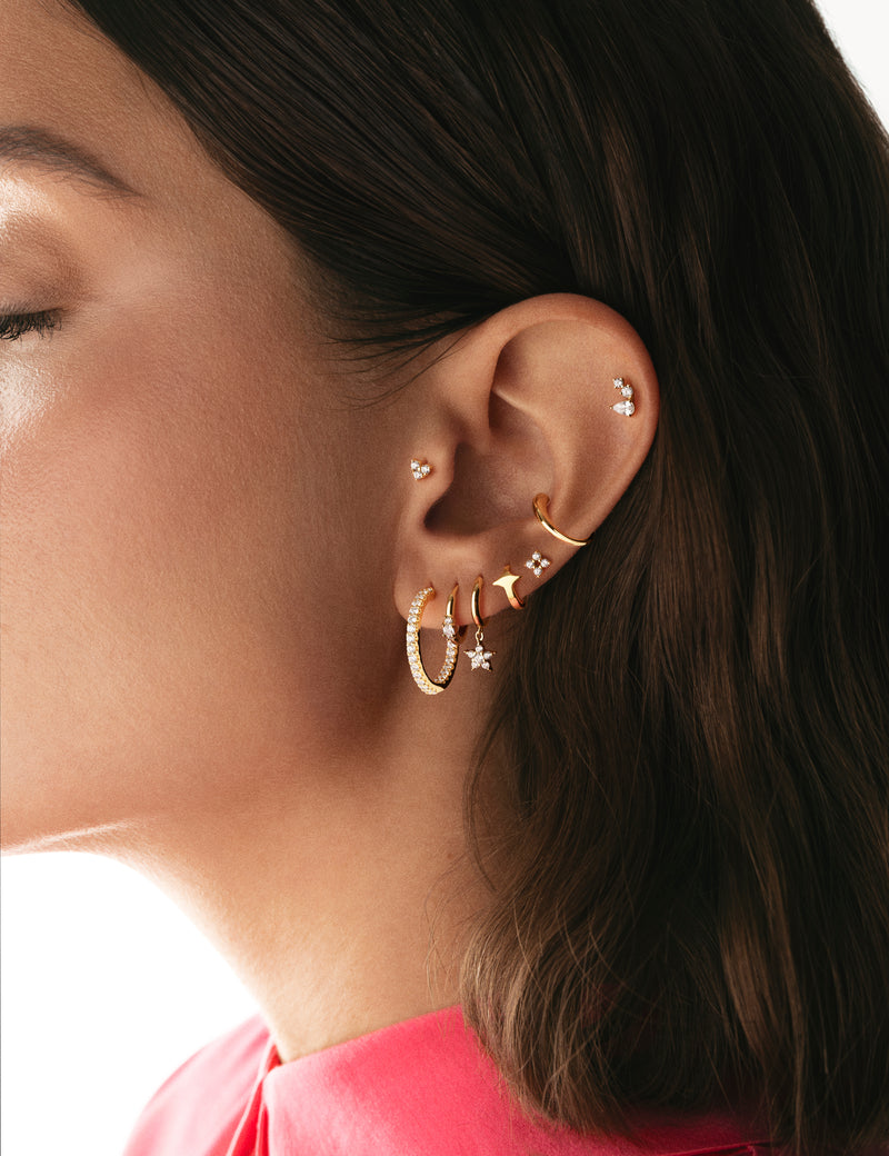 Stella Gold Hoop Single Earring 