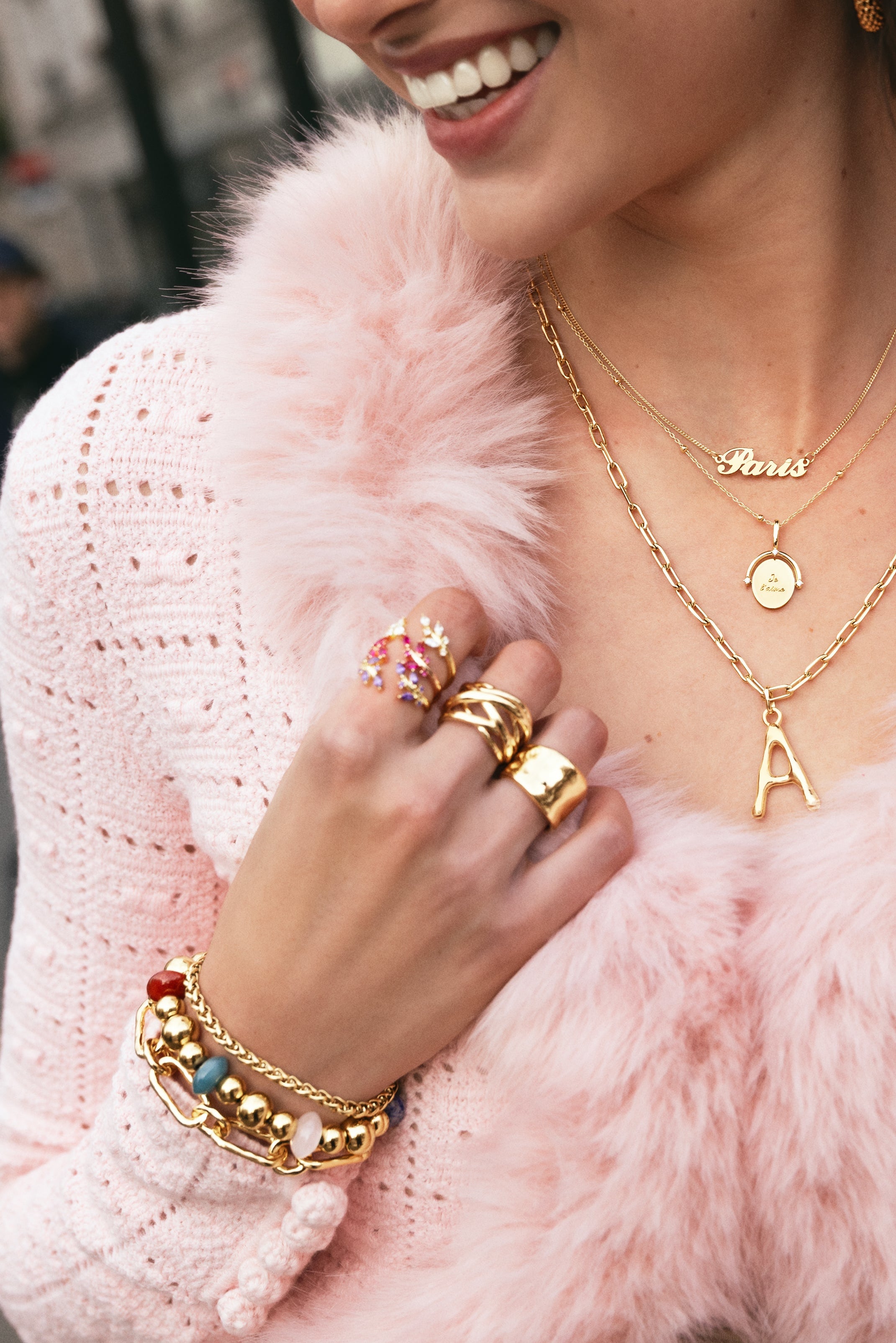 Pulsera Winter Bomb Acero Baño Oro