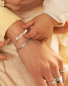 Mama Heart Silver Bracelet