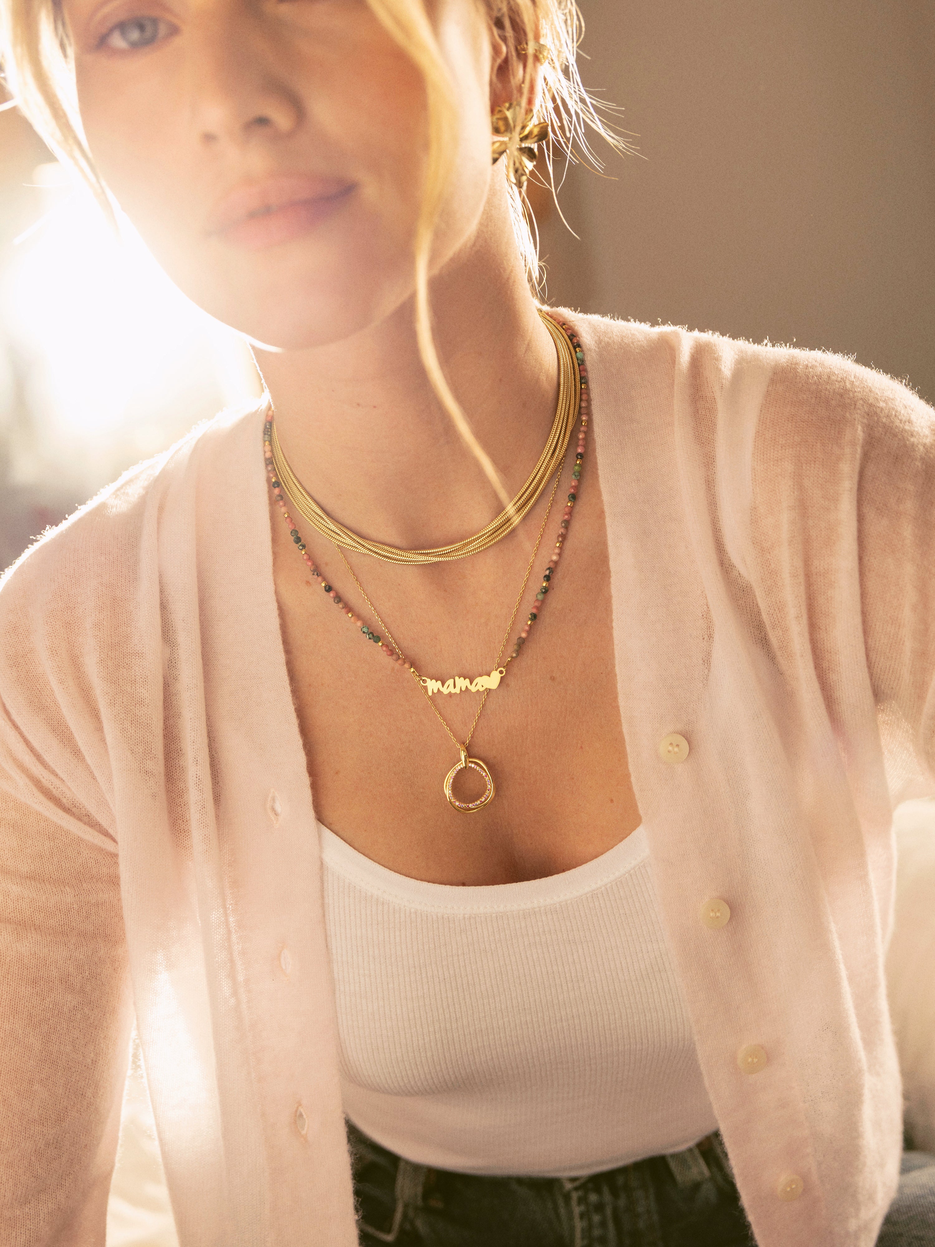 Oria Colors Gold Necklace