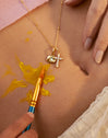 Mini Birthstone Gold Charm