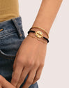 Birthstone Silver Gold Bracelet