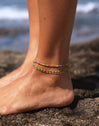 Rainbow Stainless Steel Gold Anklet