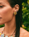 Drop Gold Ear Cuff Single Earring