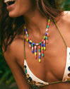 Collar Sahara Color Acero Baño Oro