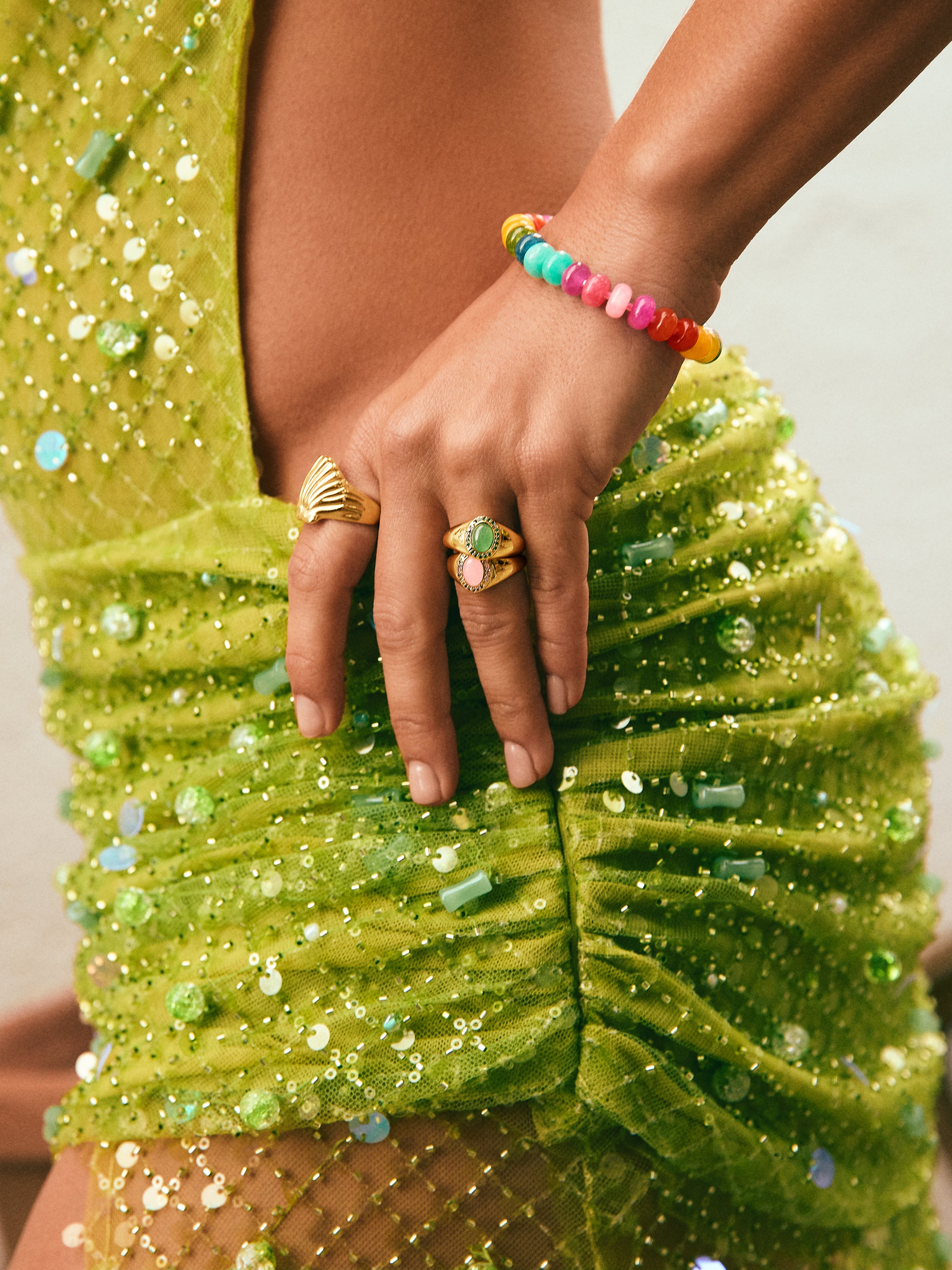 Amanda Green Gold Ring
