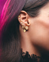 Orecchini Scheletro Enamel Spark Placcati in Oro - vista 4