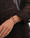 Bracelet Amulet Cats Eye Acier Plaqué Or