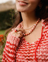 Carmesí Stainless Steel Gold Necklace