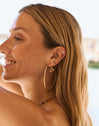 Crab Gold Hoop Single Earring 
