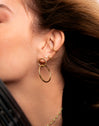 Sister Steel Gold-Plated Earrings - vista 5