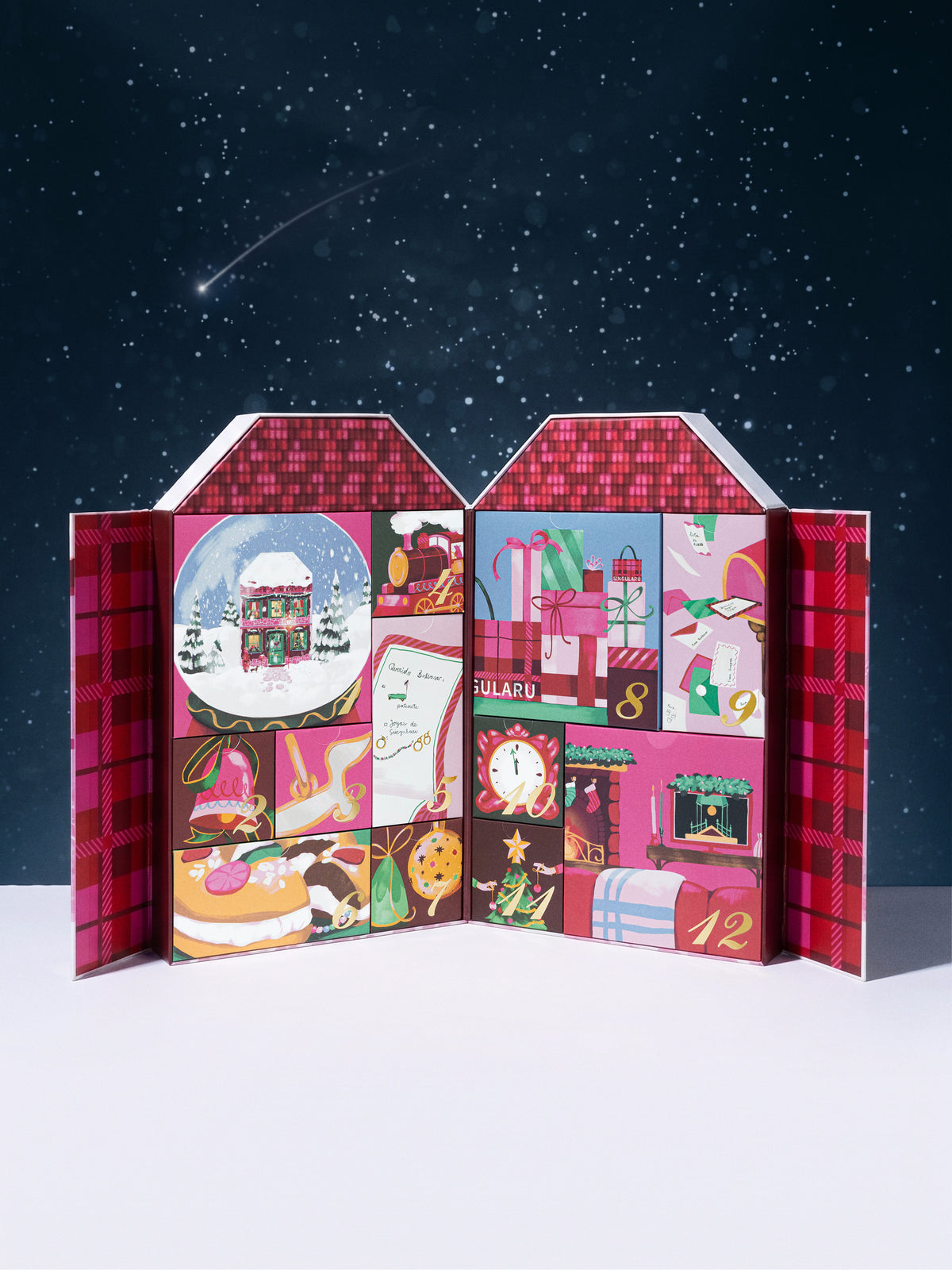 The House of Christmas Advent Calendar - puesto en modelo