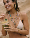 Tarifa Stainless Steel Gold Necklace