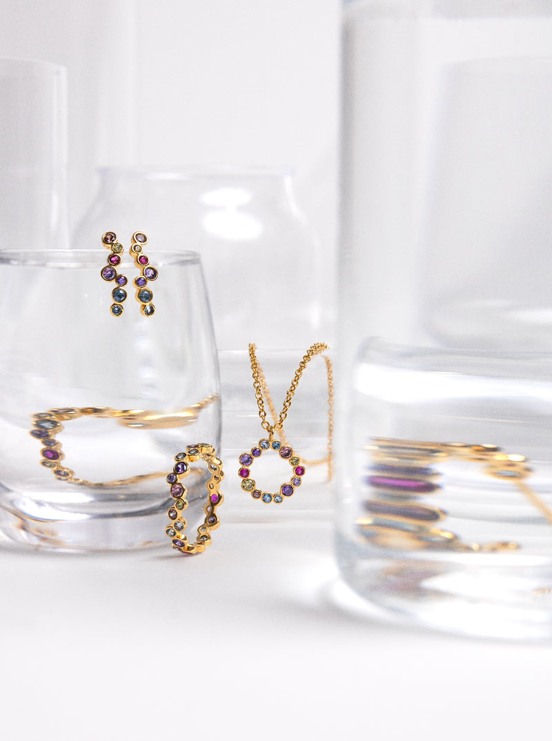 Bubbles Gold Ring 