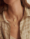 Personalized Shiny Letter Gold Necklace