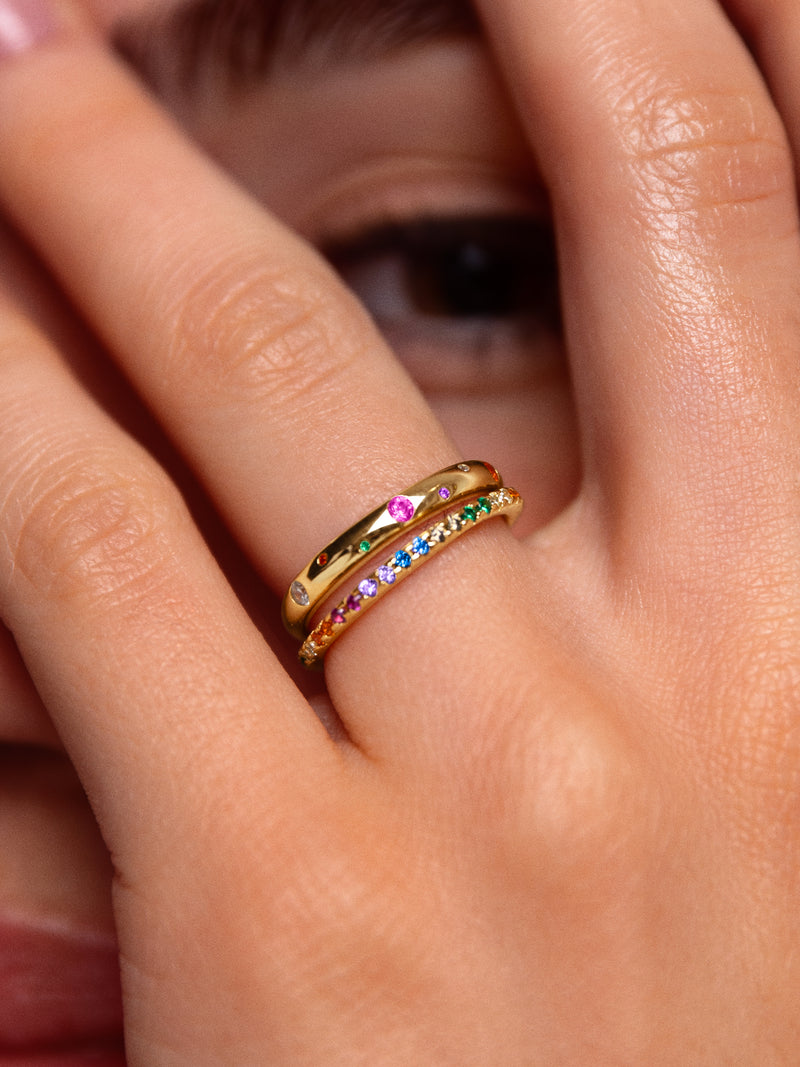 Cleo Colors Gold Ring