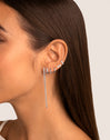 Cleo S Silver Hoop Single Earring