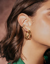 Pendientes Aro Raspberry Baño Oro