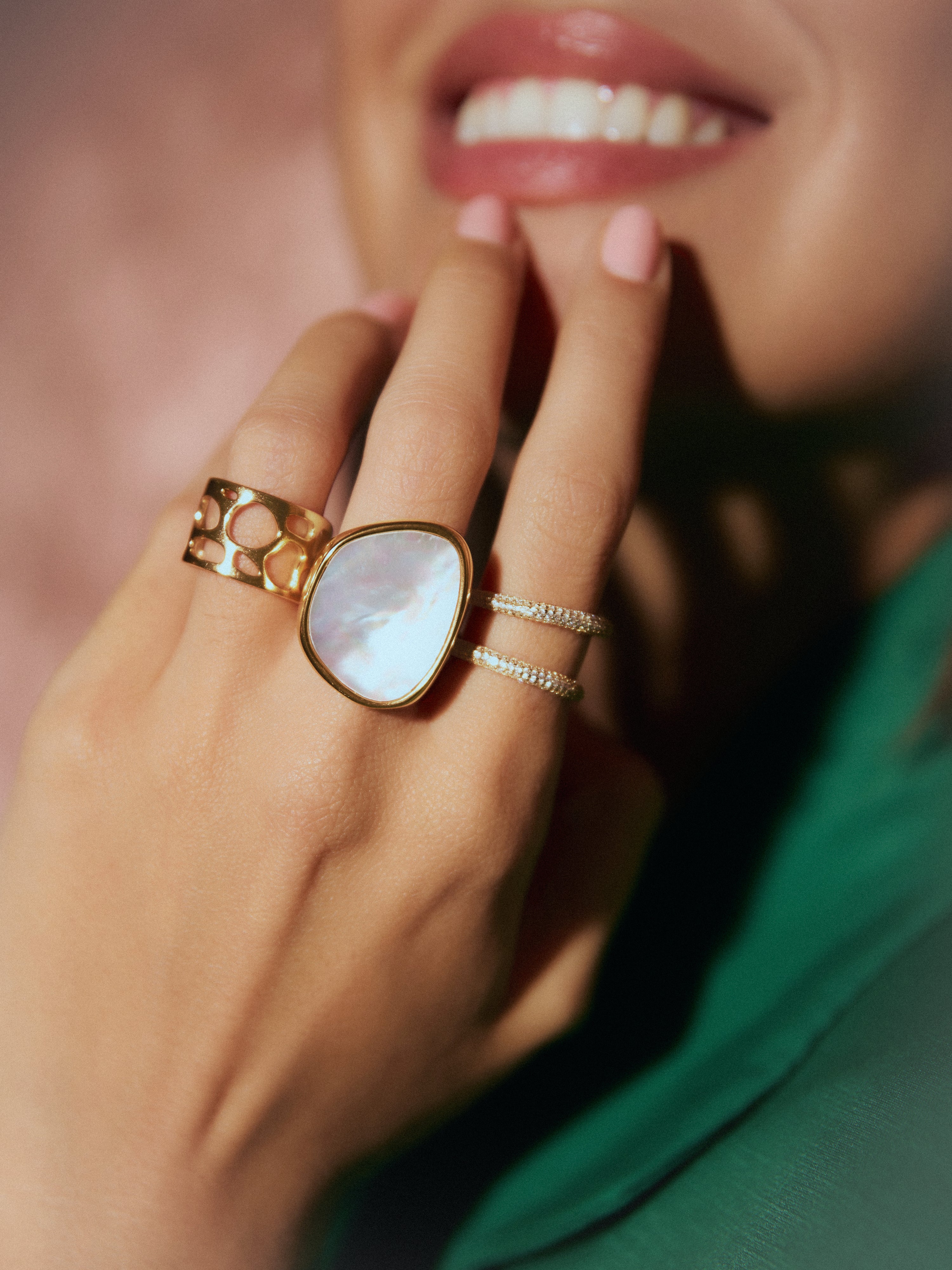 Anillo Dotty Baño Oro