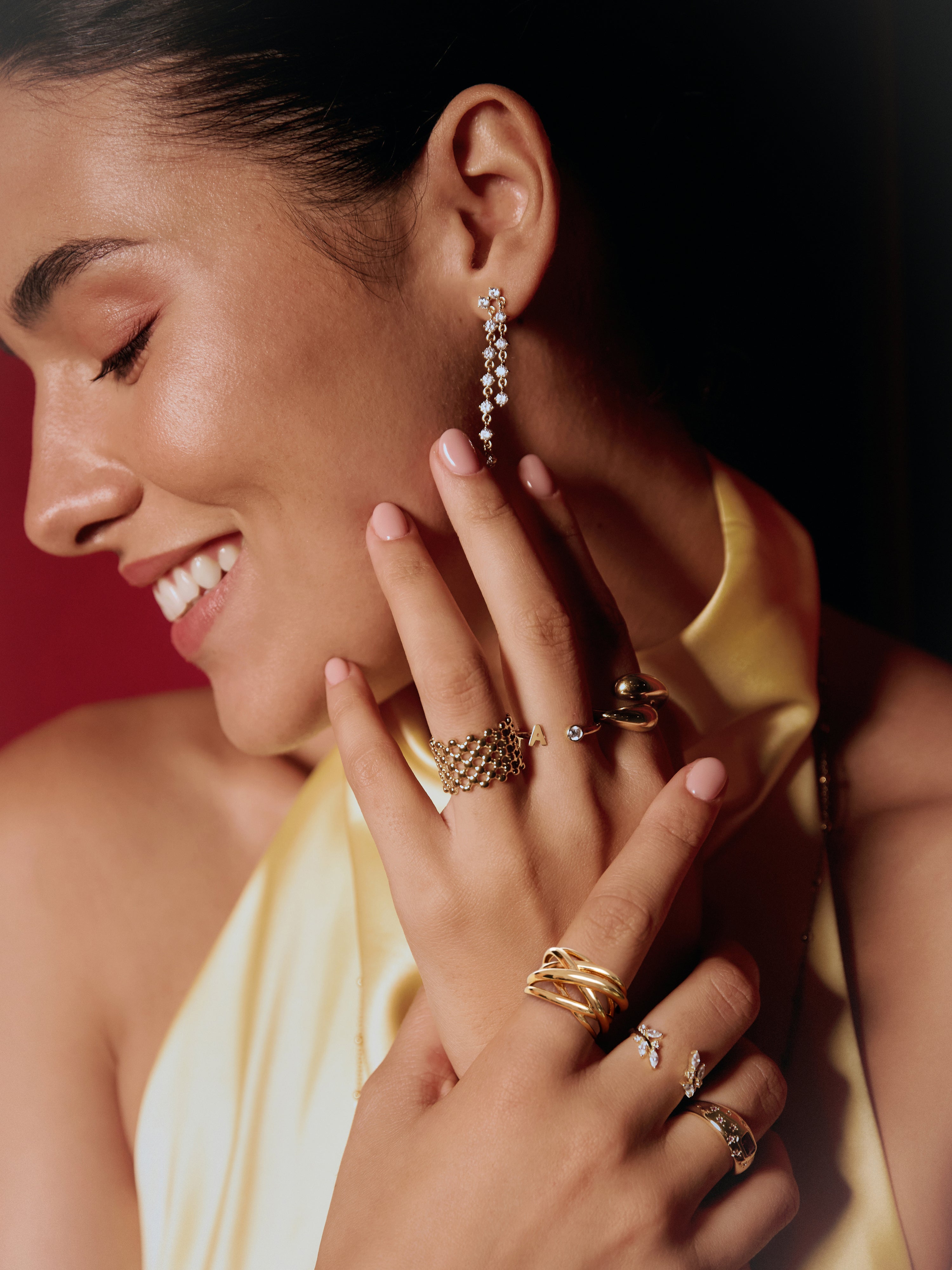 Anillo Mini Bomb Acero Baño Oro