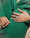 Abraccio Black Stainless Steel Gold Ring 
