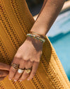 Summer Colors Stainless Steel Gold Bracelet 