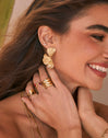 Anillo Strawberry Colors Plata Baño Oro