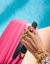 Ring Curve Rainbow Edelstahl mit 18kt Goldbeschichtung - vista 5