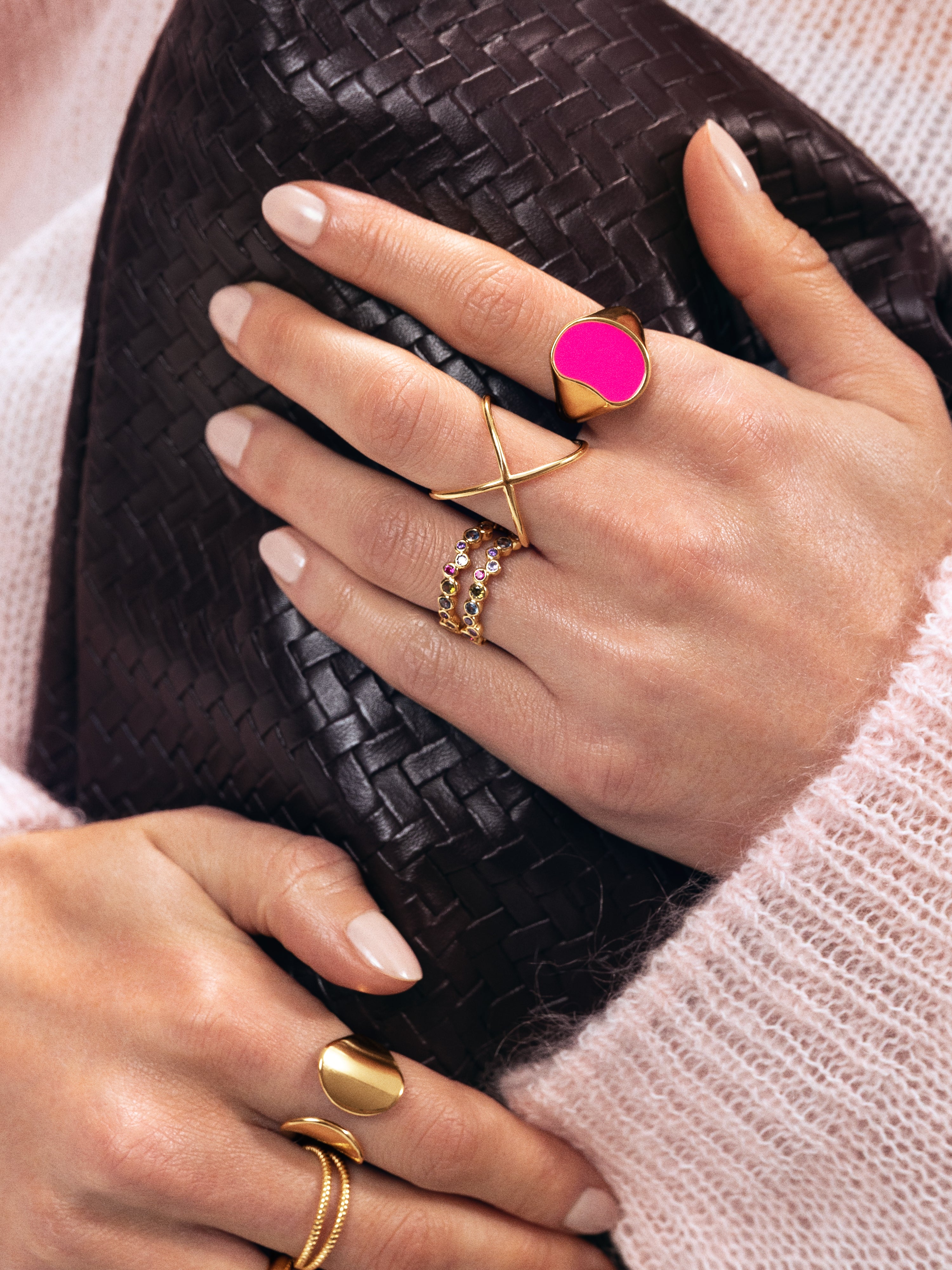 Anillo 4Ever Plata Baño Oro