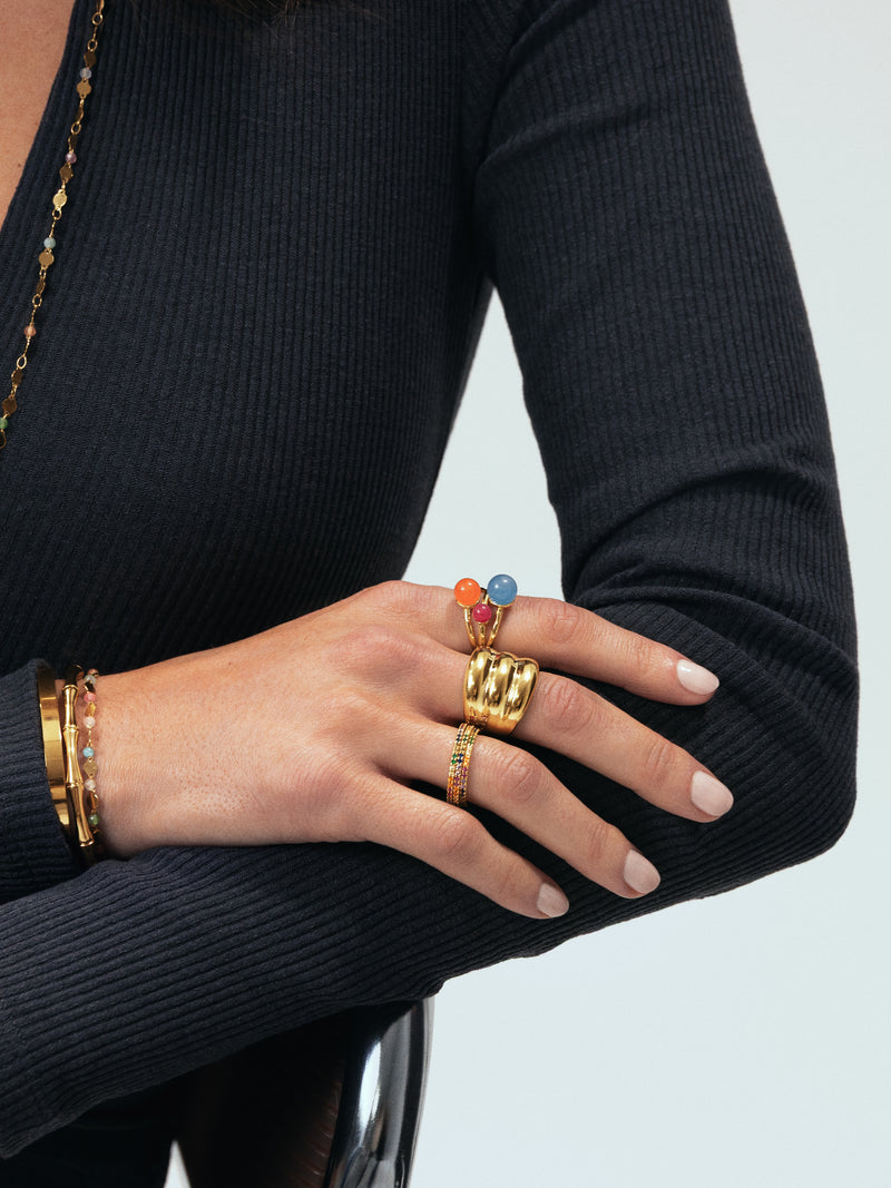 Cleo Colors Gold Ring