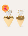 Pendientes Duo D'Amour Nácar Acero Baño Oro