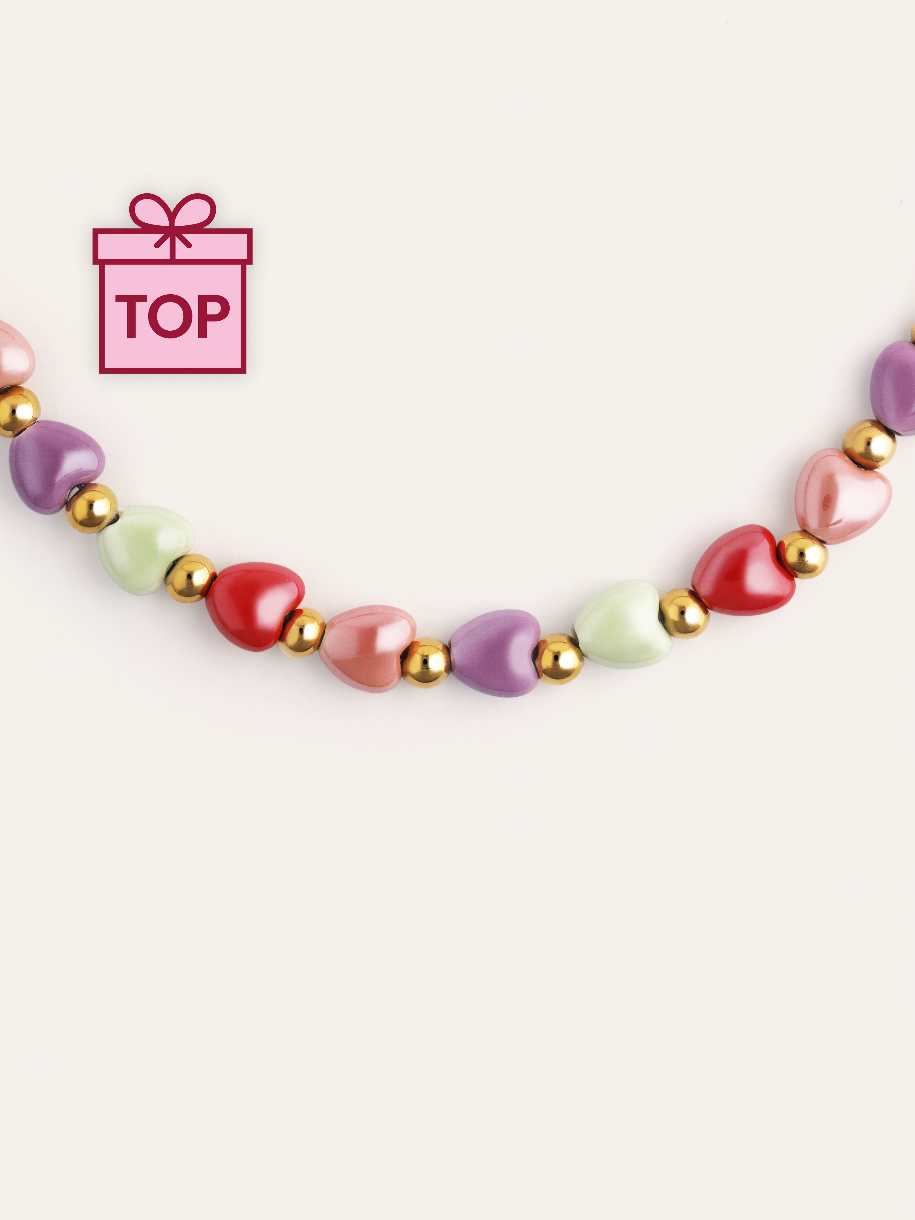 Collar l'Amour à Paris Color Acero Baño Oro