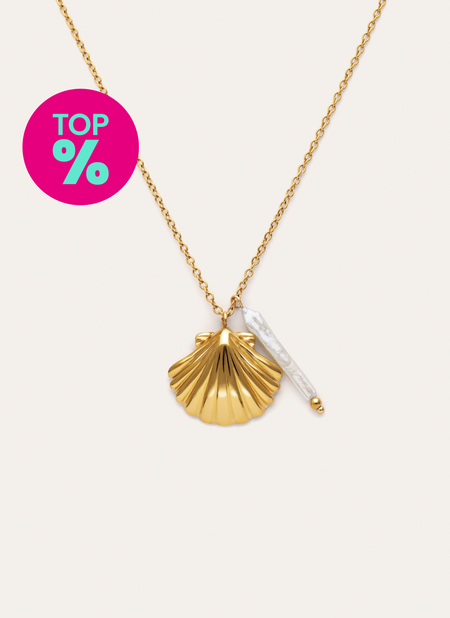 Collar Irida Acero Baño Oro