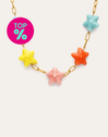 Collar Starfish Chic Color Acero Baño Oro