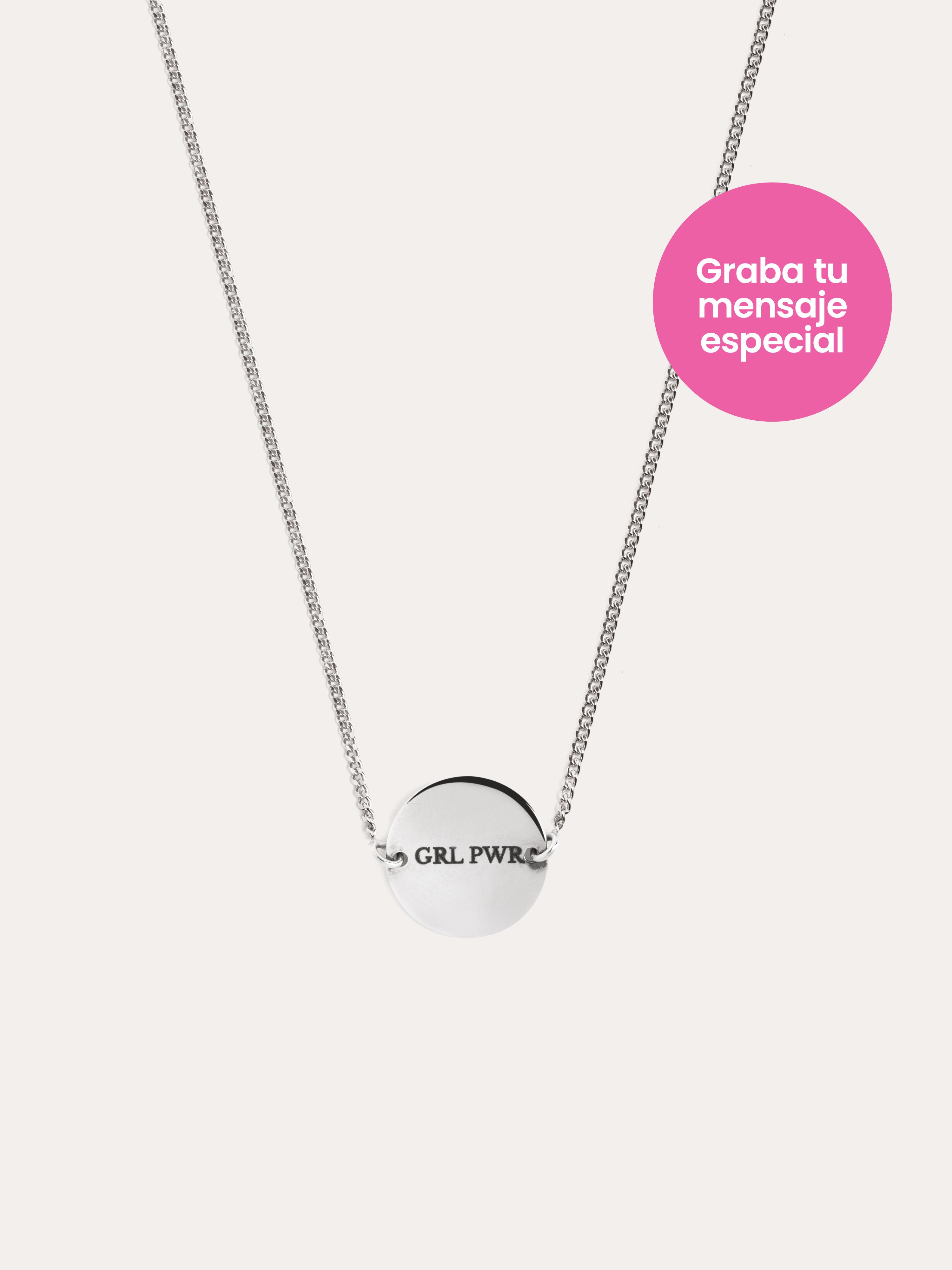 Collar Personalizado Moon Plata