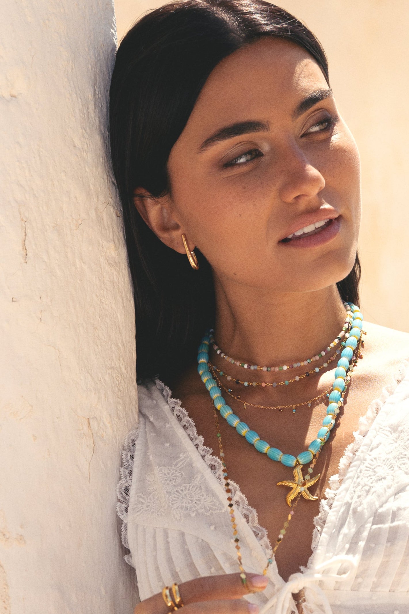 Aby Gold Hoop Earrings