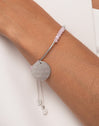 Pulsera Personalizada Dream Pink Plata