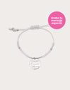 Dream Pink Personalized Silver Bracelet