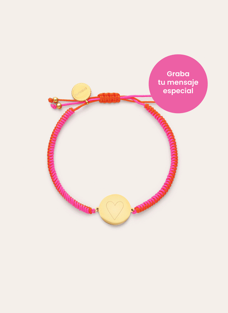 Pulseira Personalizada Moon Pôr do Sol Néon Aço Banhado a Ouro