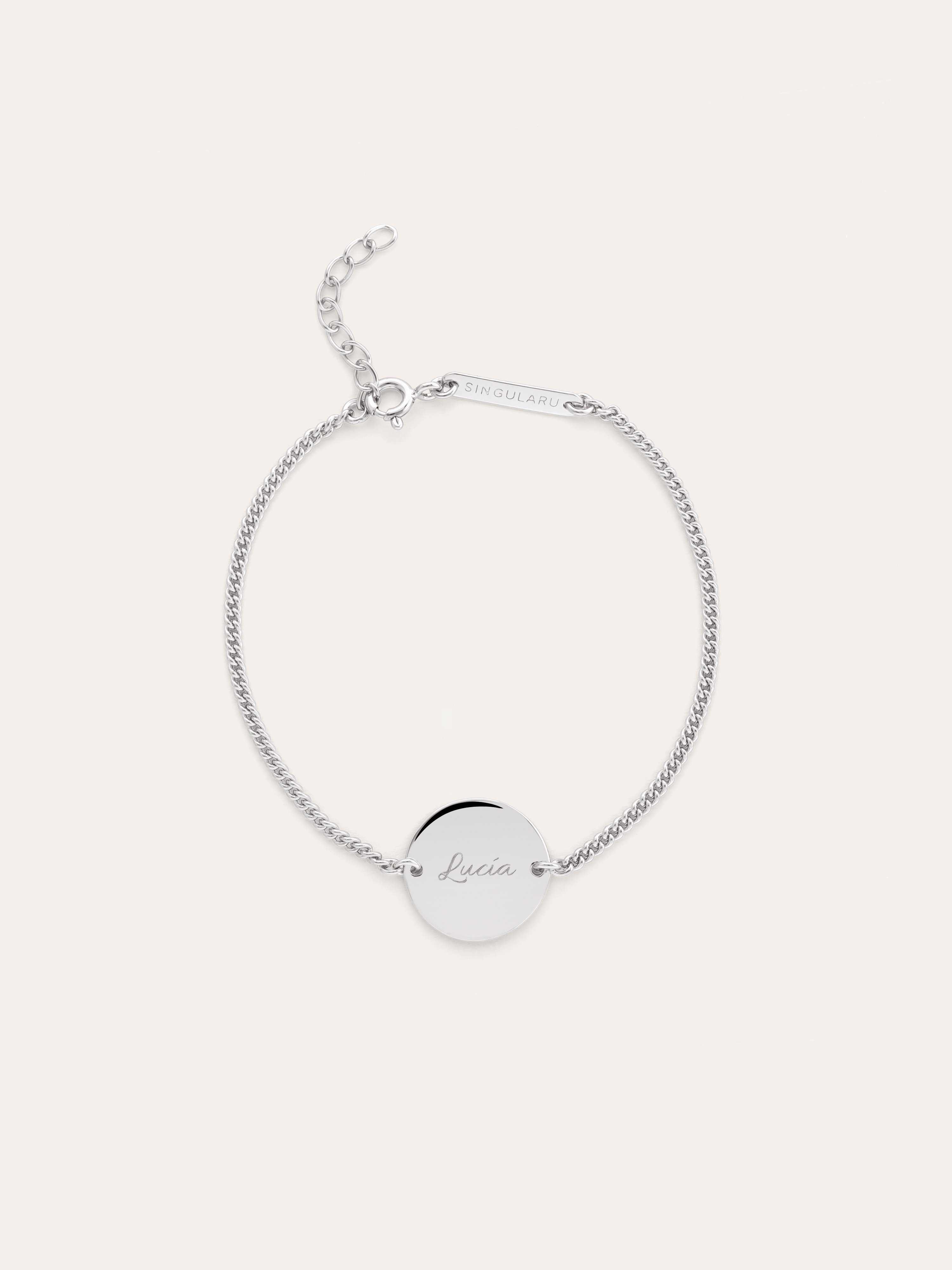 Pulsera Personalizada Little Moon Plata