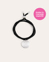 Pulsera Personalizada Dream Negra Plata