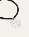 Pulsera Personalizada Medallón Organic Negro Acero