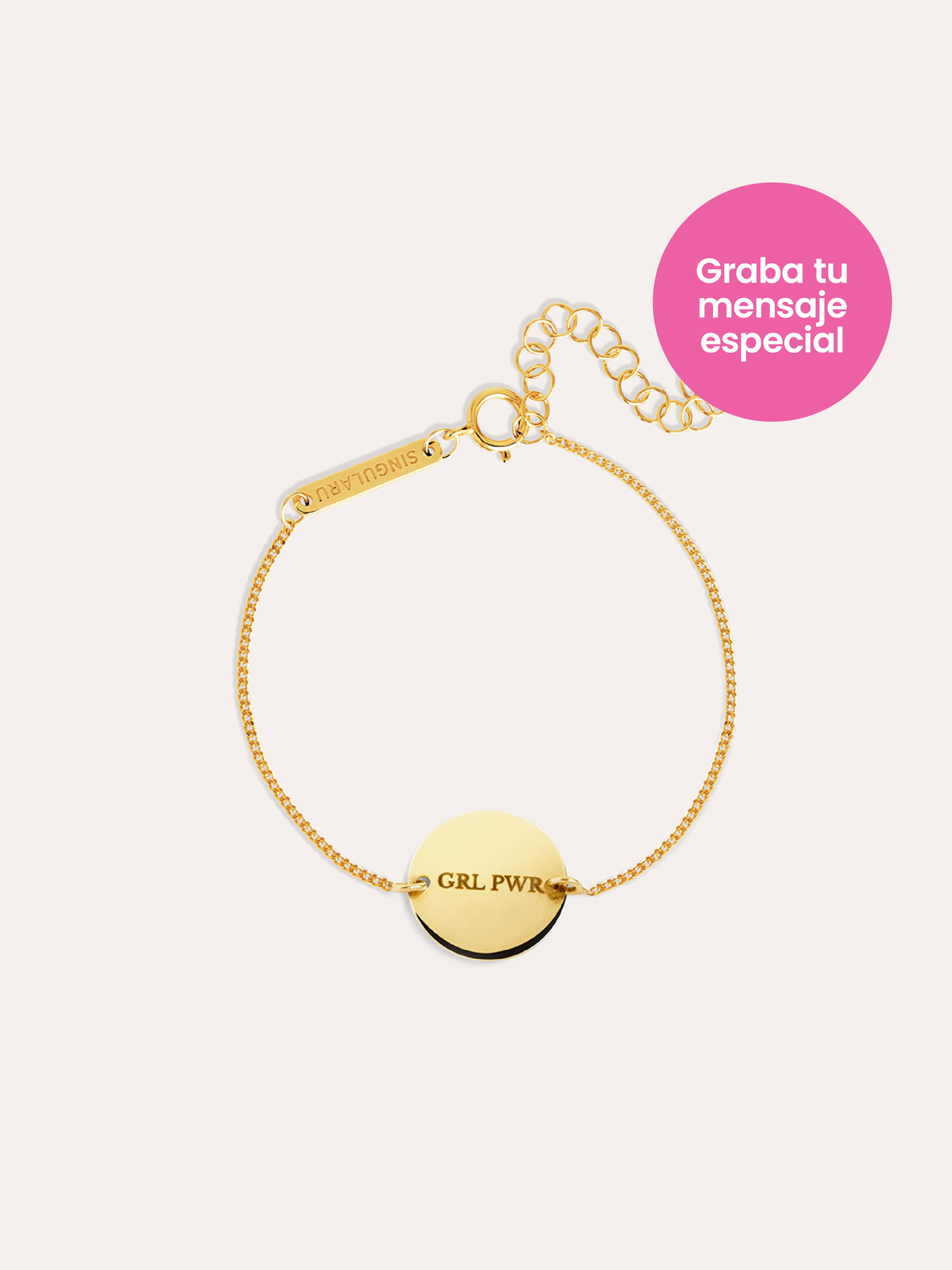 Moon Personalized Gold Bracelet