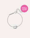 Moon Personalized Silver Bracelet